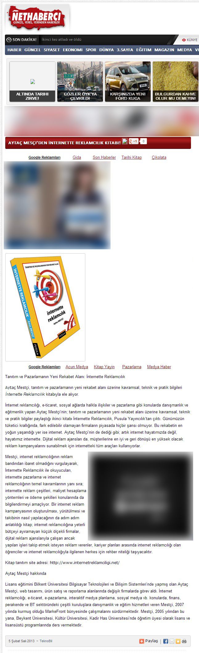 İnternette Reklamcılık